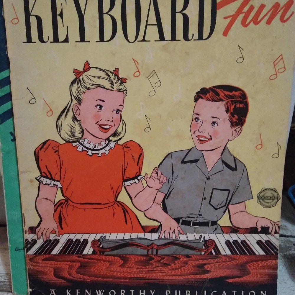 Vintage Book Keyboard Fun